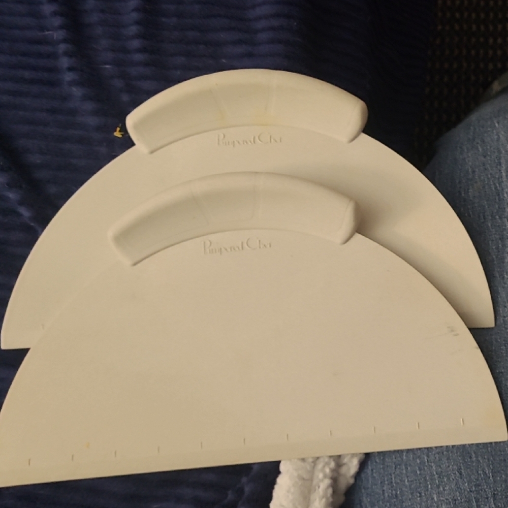 Pampered Chef White Dough Scrapers